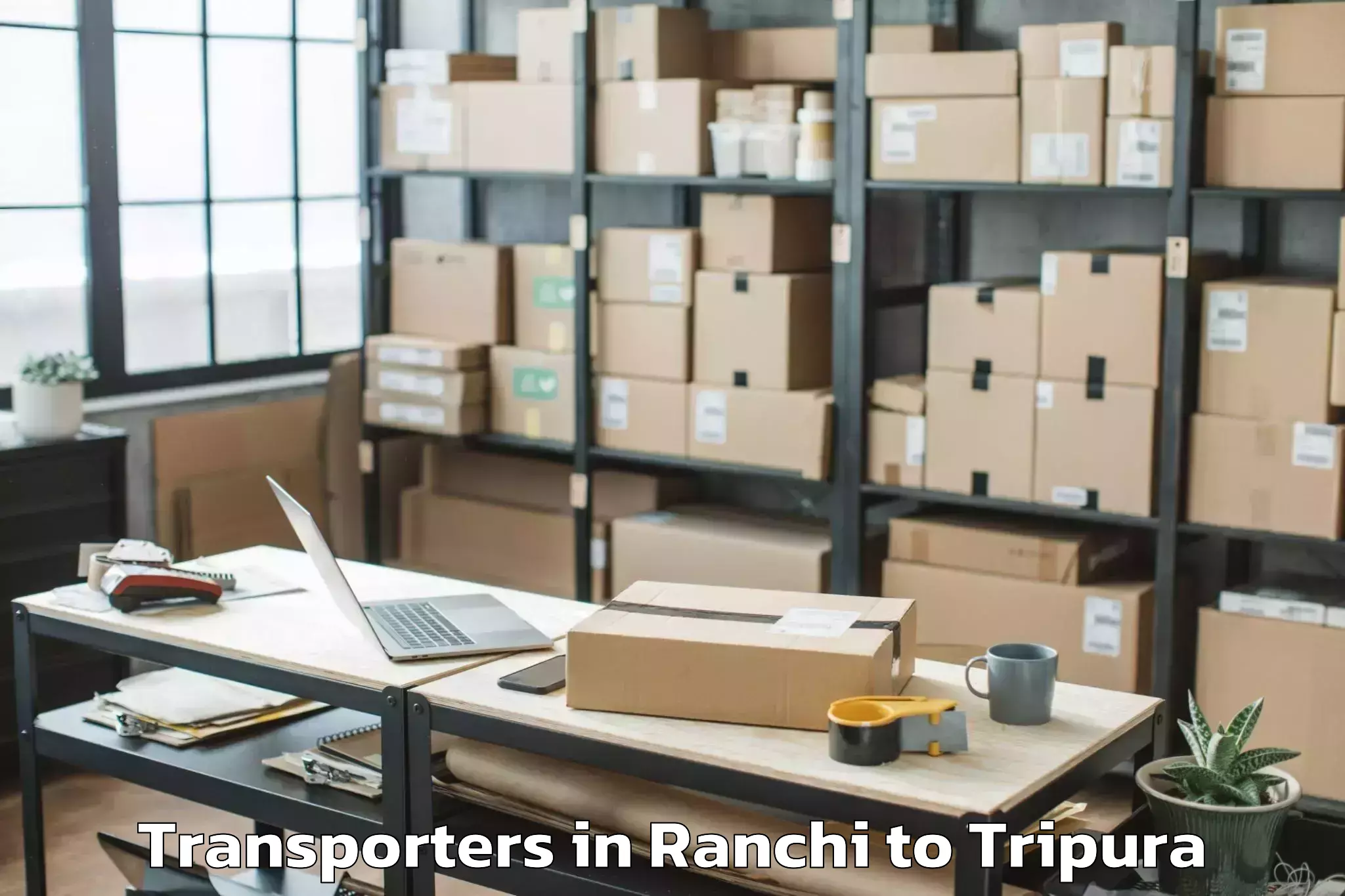 Top Ranchi to Teliamura Transporters Available